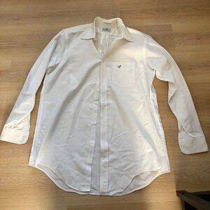 Men's Vintage Flying Scotsman White Button Down Shirt Size 3XL Made in USA